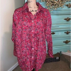 Sale! 💥 CHAPS Cotton Paisley Button Down